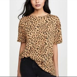 Free People We The Free Cheetah Print Tee Small